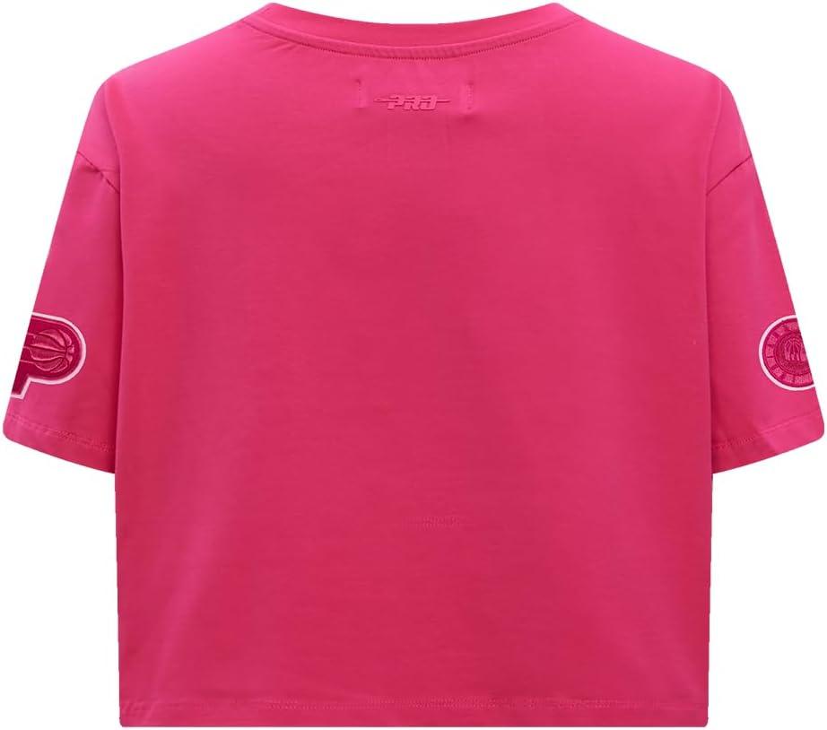 imagePro Standard NBA Womens Womens NBA Classic Triple Pink Cotton Short Sleeve Boxy TeeBeetroot Purple