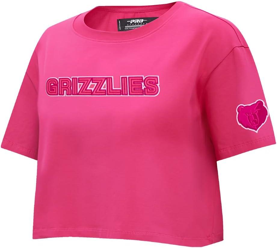 imagePro Standard NBA Womens Womens NBA Classic Triple Pink Cotton Short Sleeve Boxy TeeBeetroot Purple