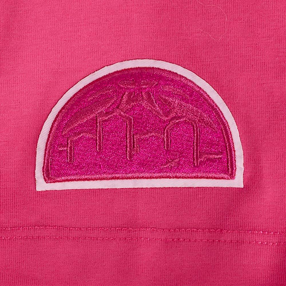 imagePro Standard NBA Womens Womens NBA Classic Triple Pink Cotton Short Sleeve Boxy TeeBeetroot Purple