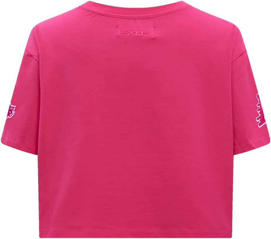 imagePro Standard NBA Womens Womens NBA Classic Triple Pink Cotton Short Sleeve Boxy TeeBeetroot Purple