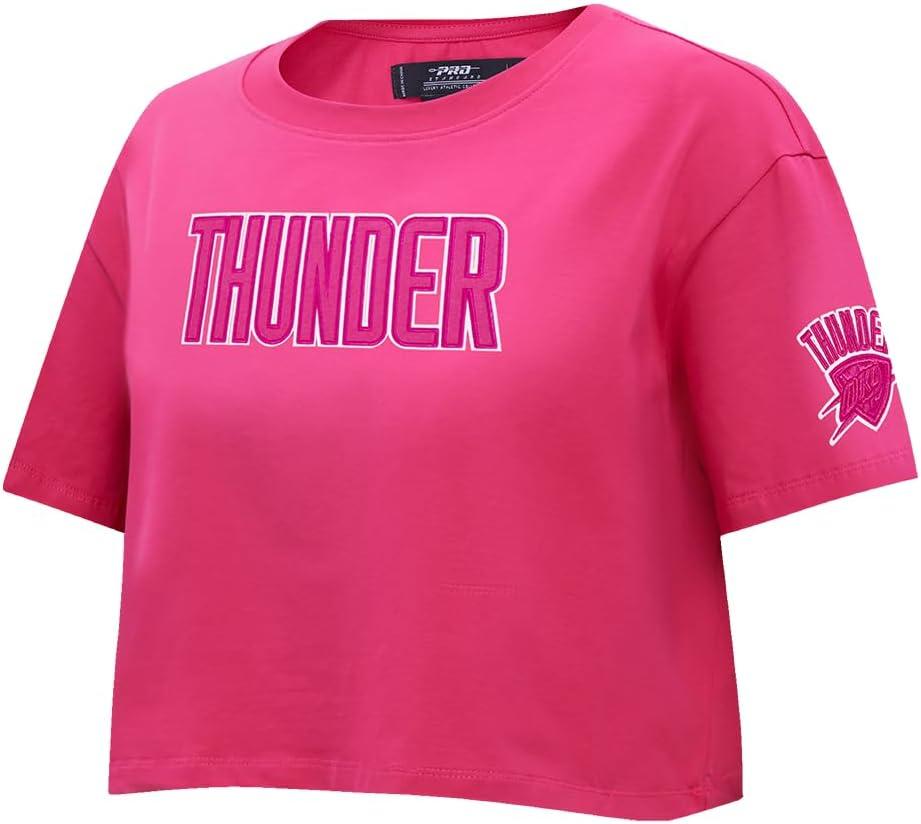 imagePro Standard NBA Womens Womens NBA Classic Triple Pink Cotton Short Sleeve Boxy TeeBeetroot Purple