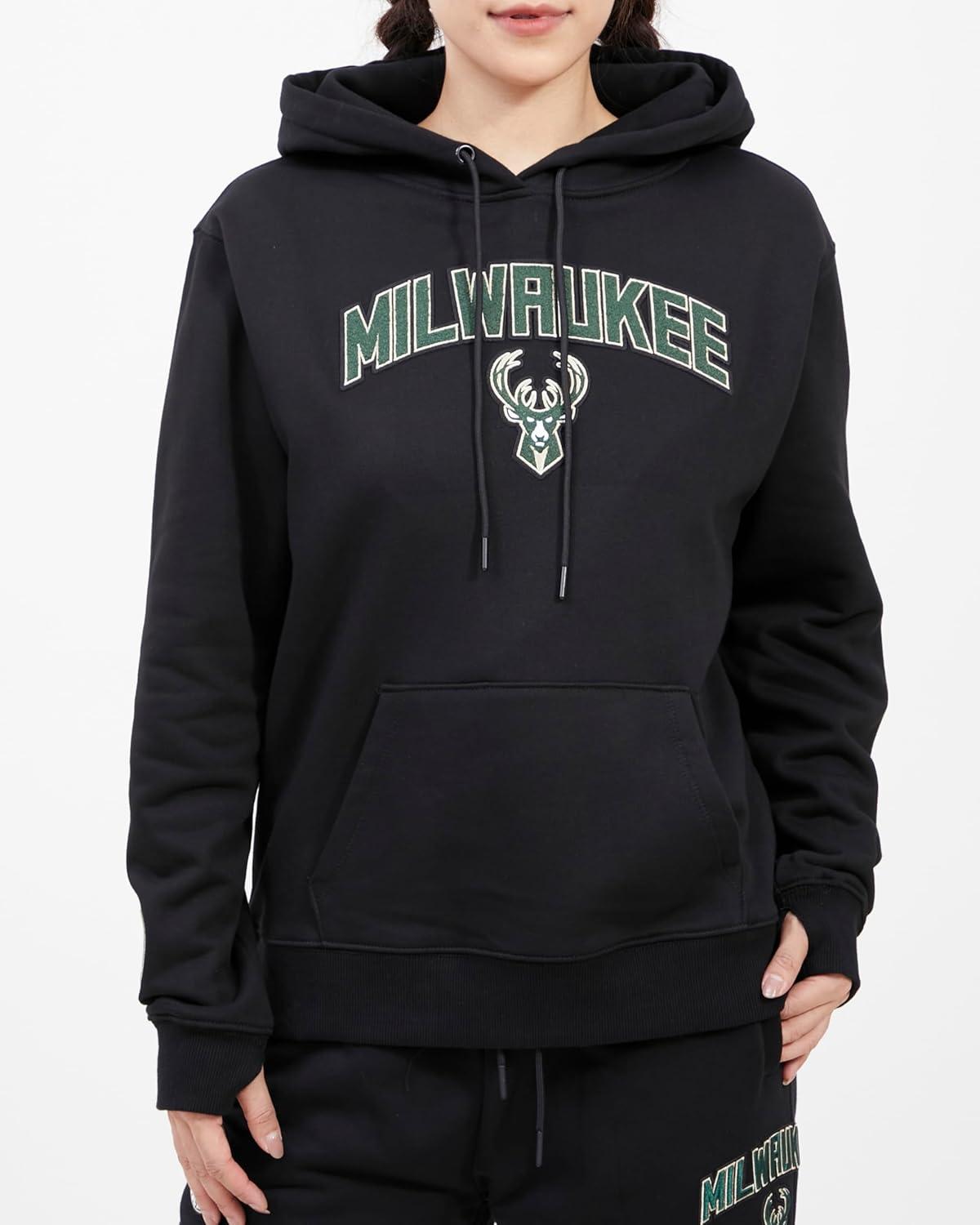 imagePro Standard Womens NBA Classic Chenille Pull Over HoodieBlack