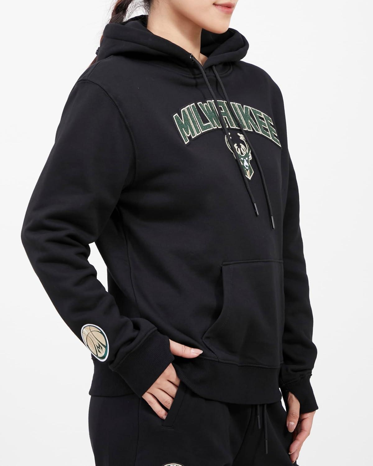 imagePro Standard Womens NBA Classic Chenille Pull Over HoodieBlack