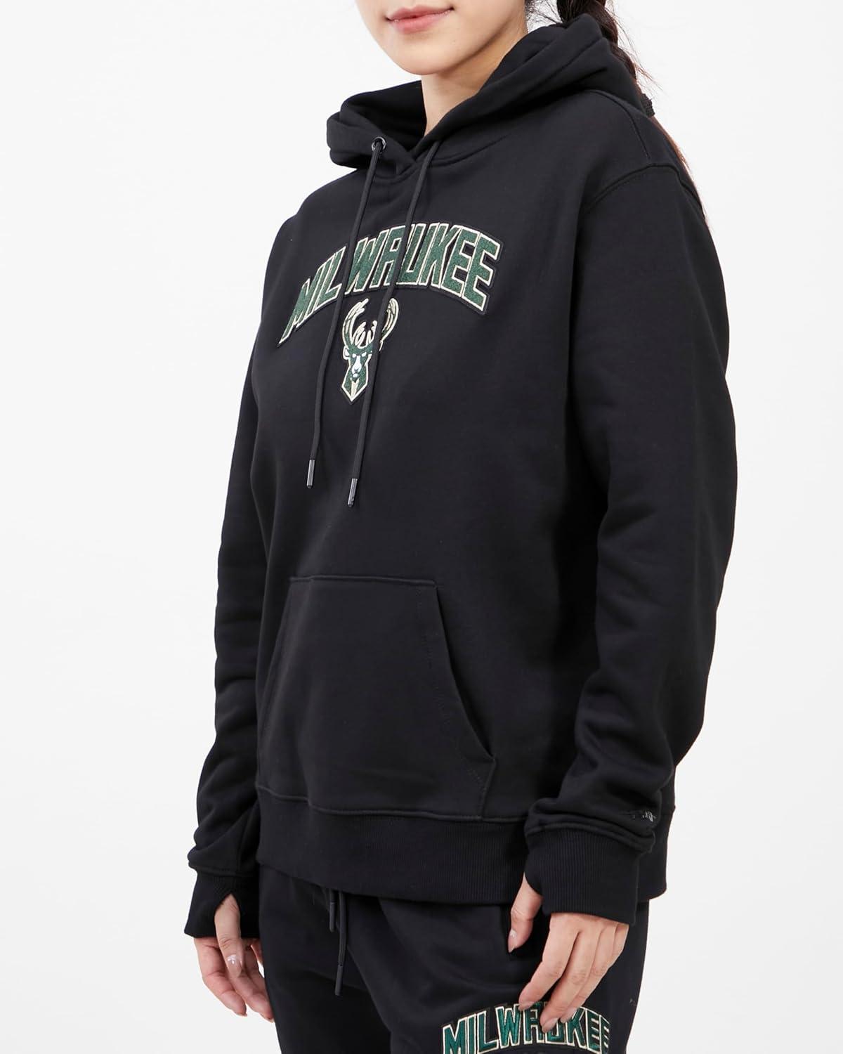 imagePro Standard Womens NBA Classic Chenille Pull Over HoodieBlack