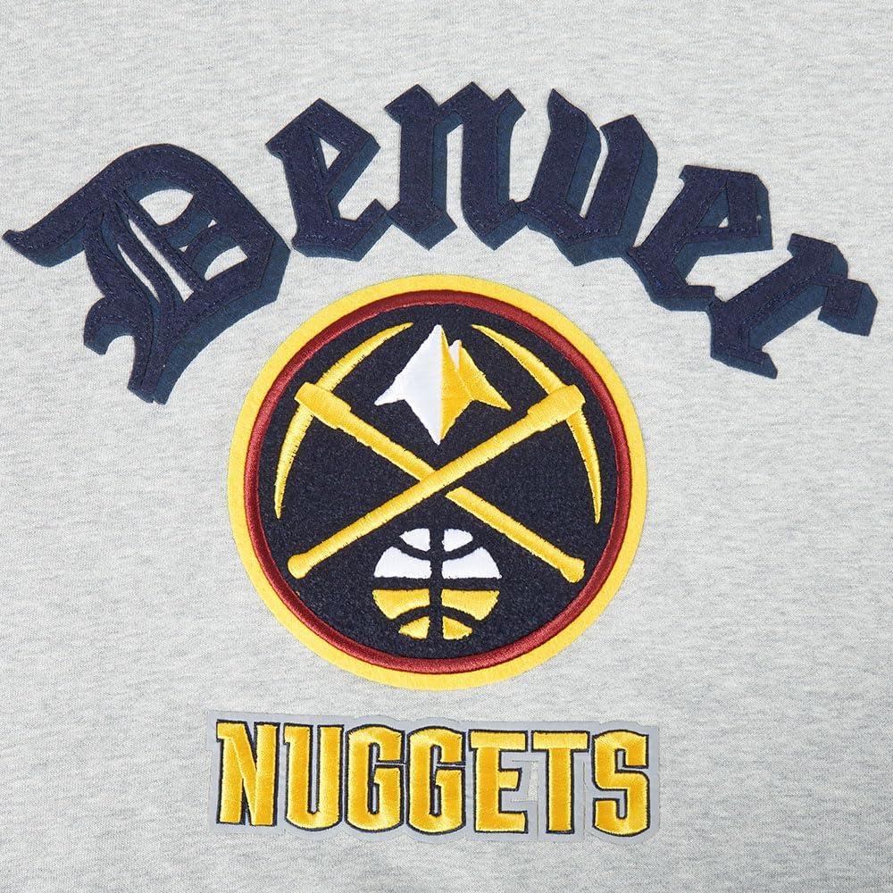 imagePro Standard Womens NBA Old English Cropped Pullover HoodieHeather Grey