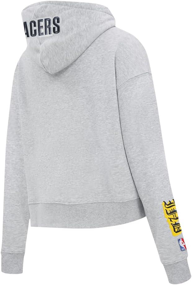 imagePro Standard Womens NBA Old English Cropped Pullover HoodieHeather Grey