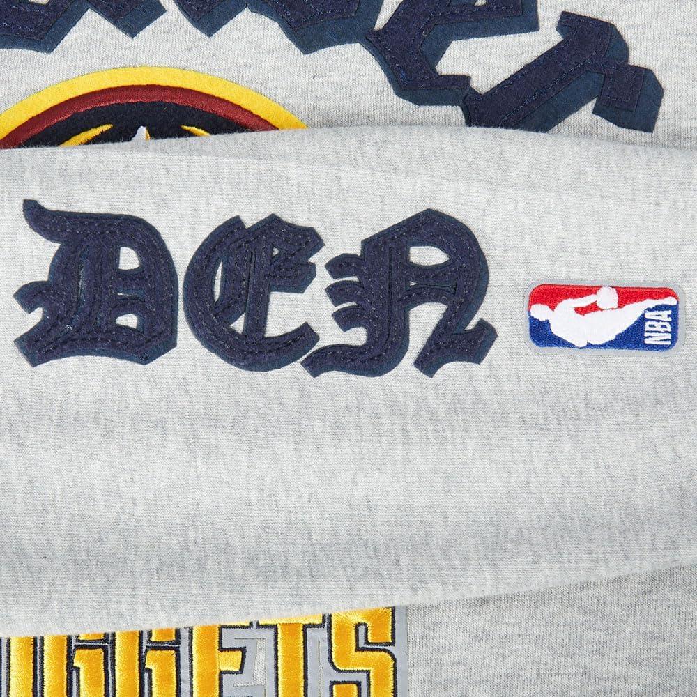 imagePro Standard Womens NBA Old English Cropped Pullover HoodieHeather Grey