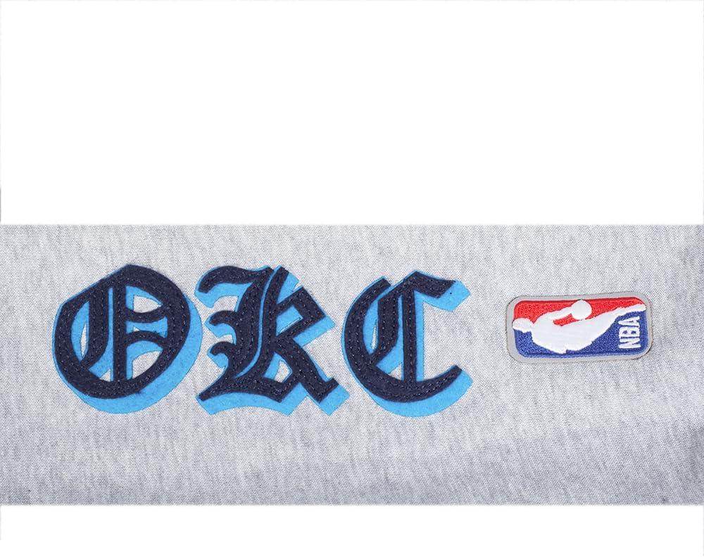 imagePro Standard Womens NBA Old English Cropped Pullover HoodieHeather Grey