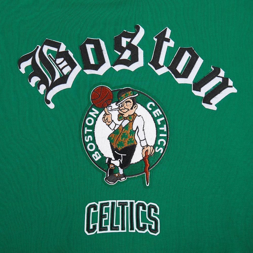 imagePro Standard Womens NBA Old English Cropped Pullover HoodieKelly Green