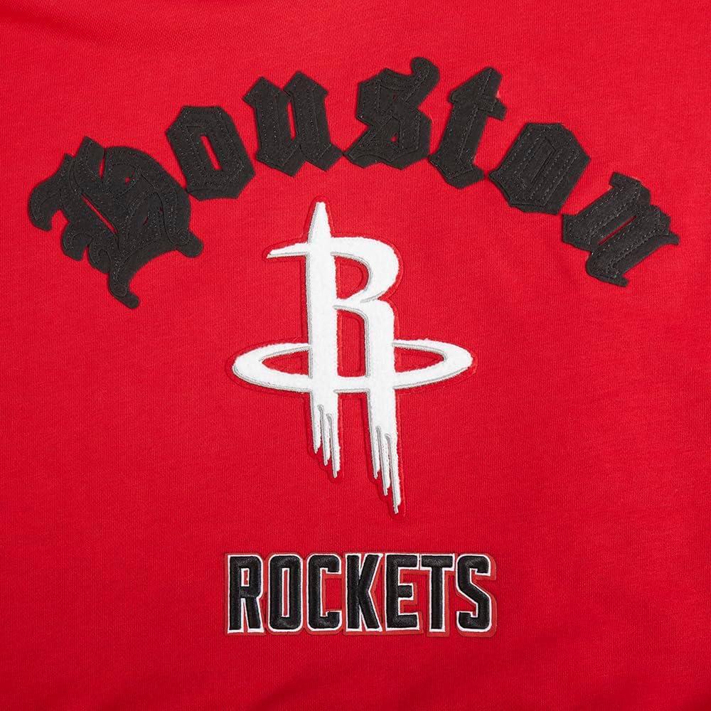 imagePro Standard Womens NBA Old English Cropped Pullover HoodieRed