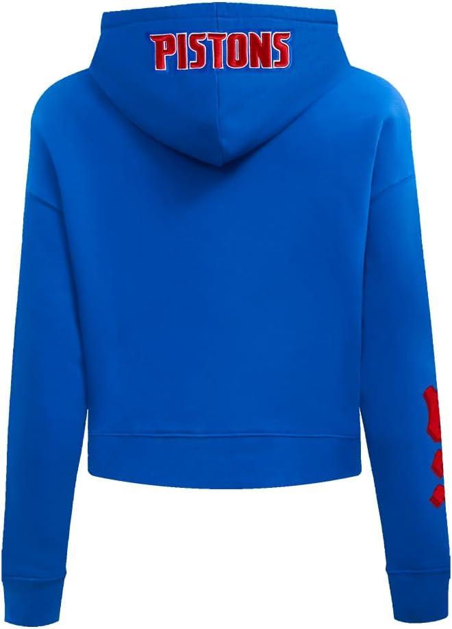 imagePro Standard Womens NBA Old English Cropped Pullover HoodieRoyal Blue