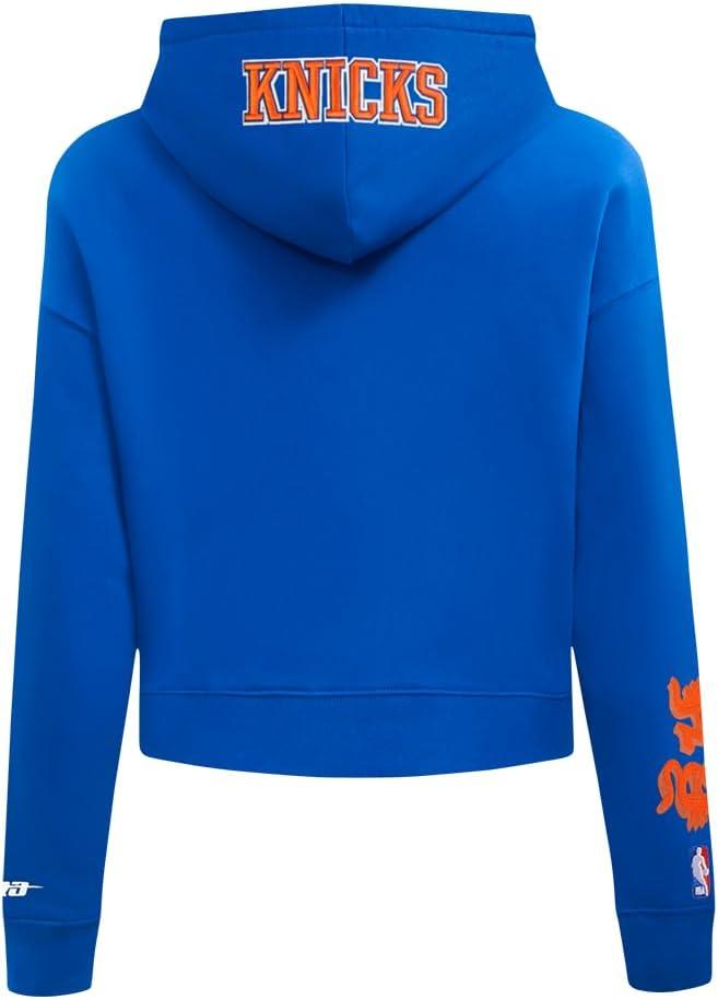 imagePro Standard Womens NBA Old English Cropped Pullover HoodieRoyal Blue