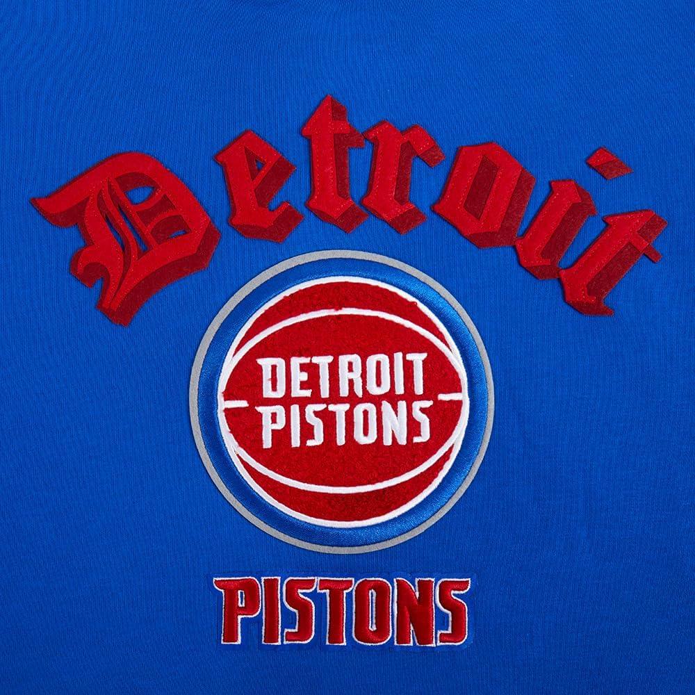 imagePro Standard Womens NBA Old English Cropped Pullover HoodieRoyal Blue