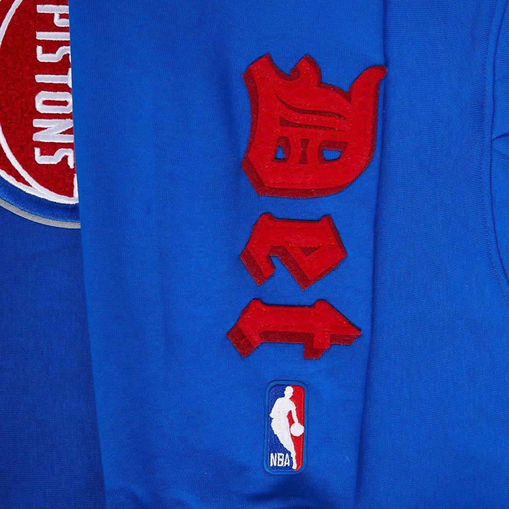 imagePro Standard Womens NBA Old English Cropped Pullover HoodieRoyal Blue