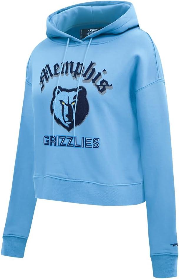 imagePro Standard Womens NBA Old English Cropped Pullover HoodieUniversity Blue