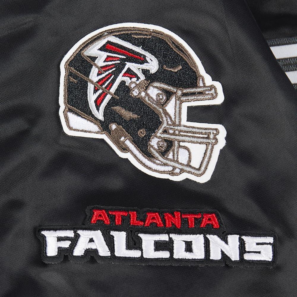 imagePro Standard Womens NFL Atlanta Falcons Classic Chenille Satin Jacket Black M