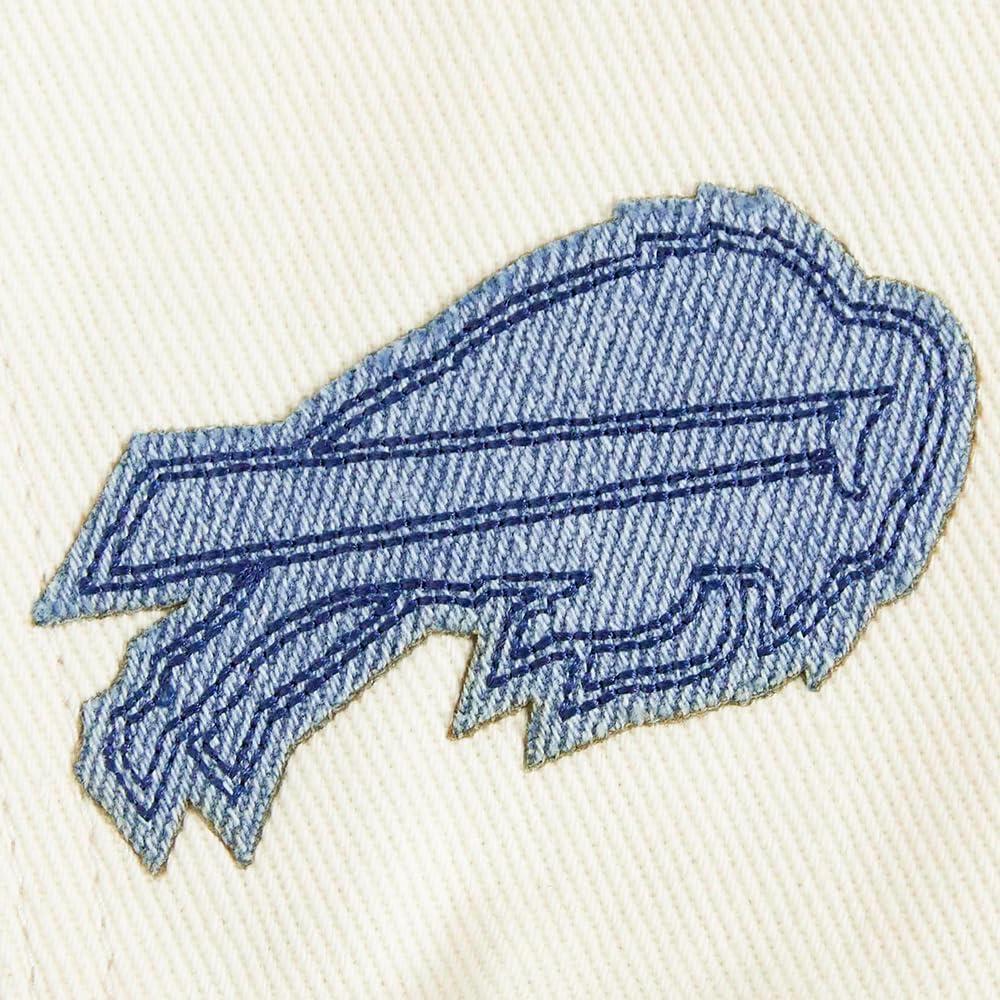 imagePro Standard Womens NFL Buffalo Bills Varsity Blues Denim Jacket DenimLinen S