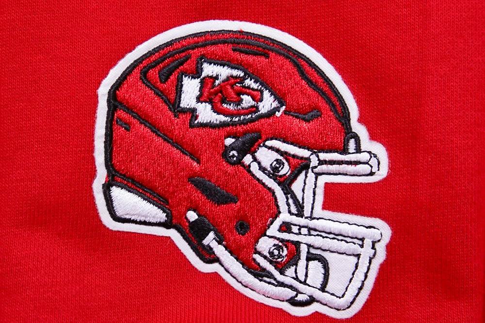 imagePro Standard Womens NFL Classic Chenille Brushed Back French Terry Pull Over HoodieRed