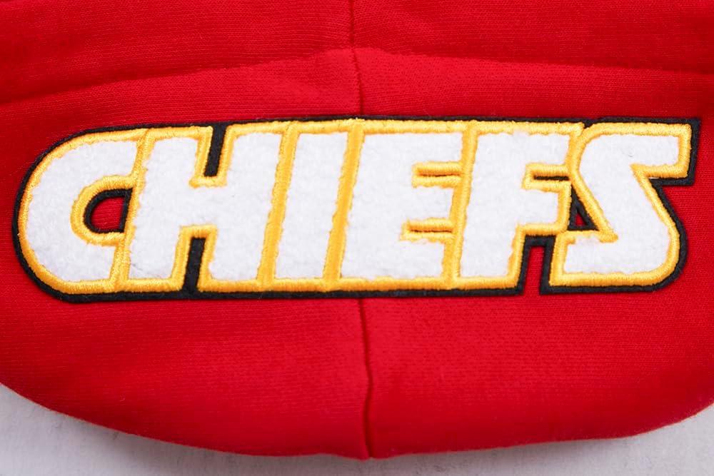 imagePro Standard Womens NFL Classic Chenille Brushed Back French Terry Pull Over HoodieRed