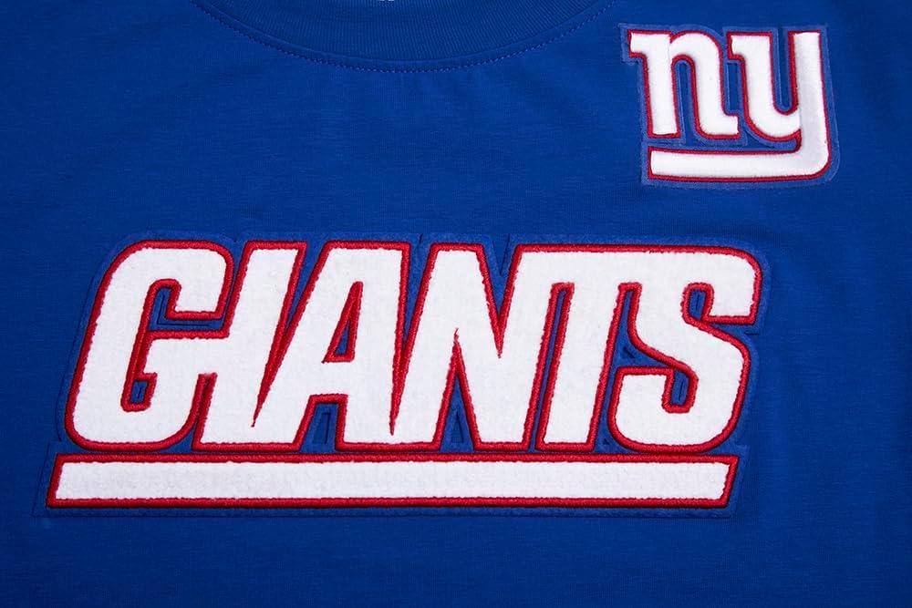 imagePro Standard Womens NFL Classic Chenille Short Sleeve Boxy TeeDodger Blue