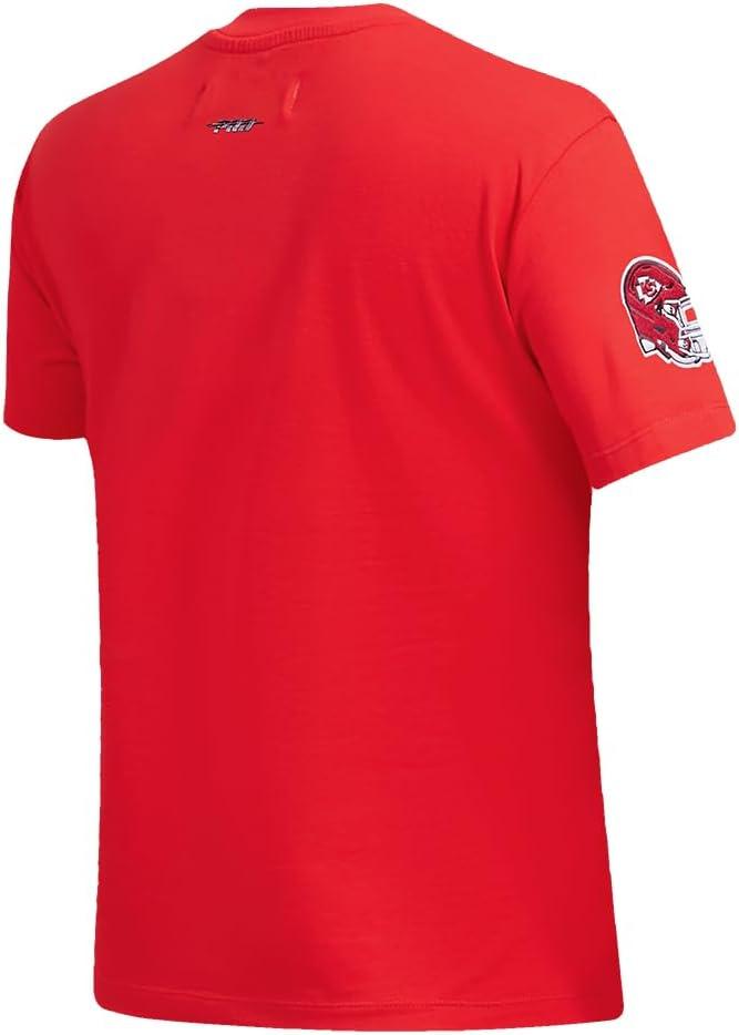 imagePro Standard Womens NFL Classic Chenille Short Sleeve Boxy TeeRed