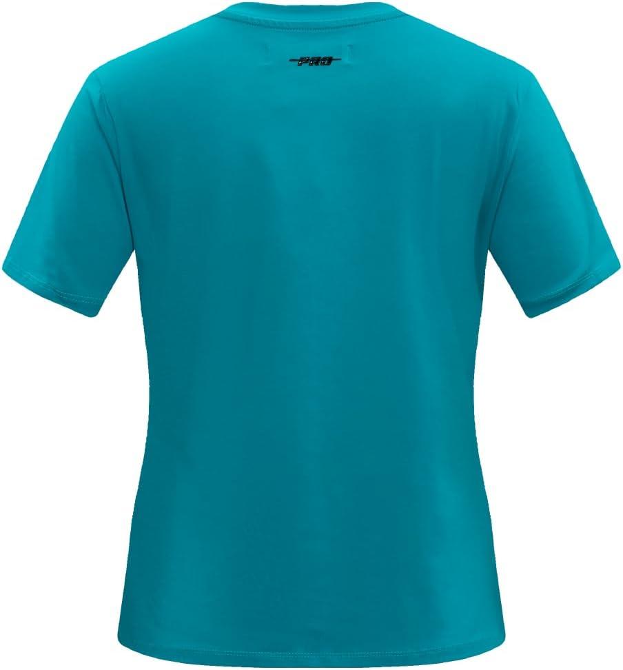 imagePro Standard Womens NFL Classic Chenille Short Sleeve Boxy TeeTeal