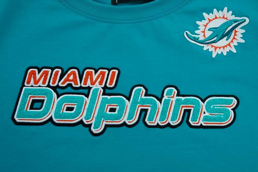 imagePro Standard Womens NFL Classic Chenille Short Sleeve Boxy TeeTeal