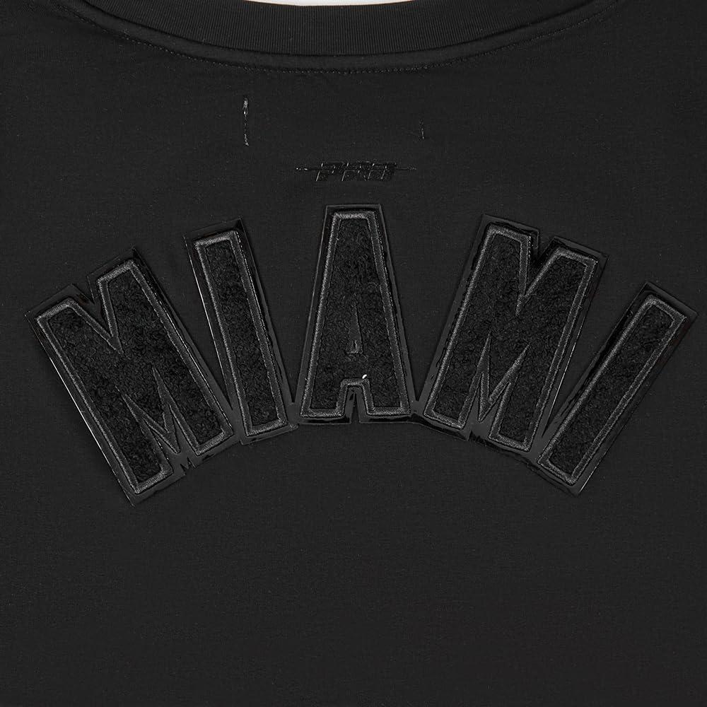 imagePro Standard Womens NFL Classic Triple Black Cotton Short Sleeve Boxy TeeTriple Black