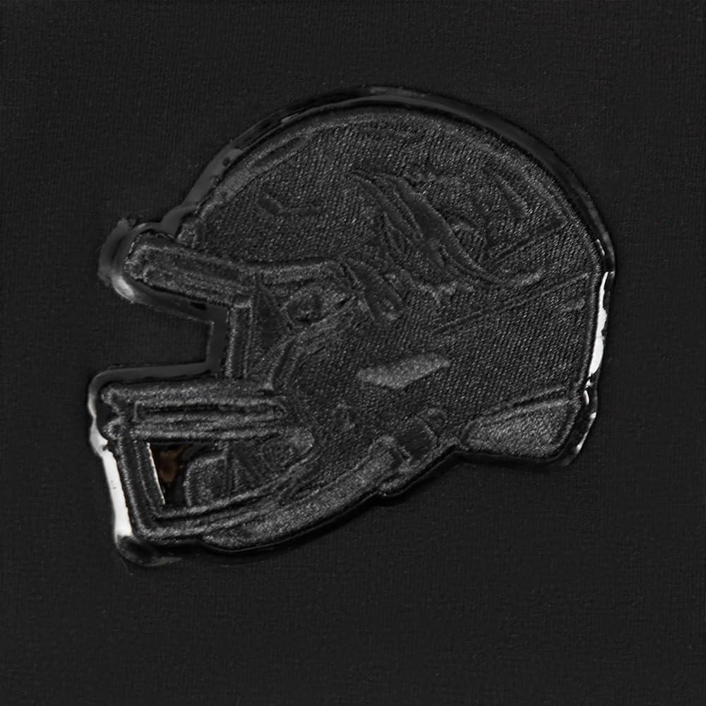 imagePro Standard Womens NFL Classic Triple Black Cotton Short Sleeve Boxy TeeTriple Black