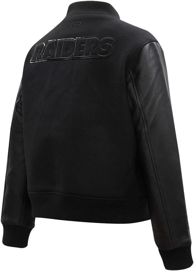 imagePro Standard Womens NFL Classic Triple Black Varsity JacketBlack