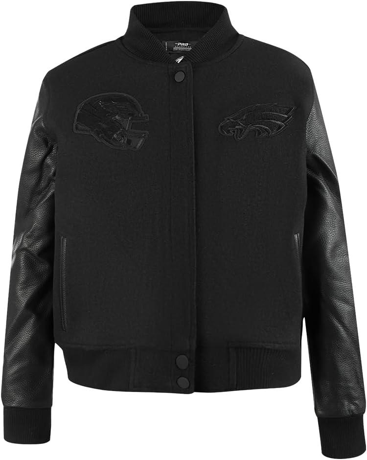 imagePro Standard Womens NFL Classic Triple Black Varsity JacketBlack