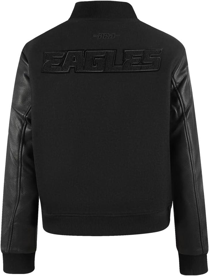 imagePro Standard Womens NFL Classic Triple Black Varsity JacketBlack