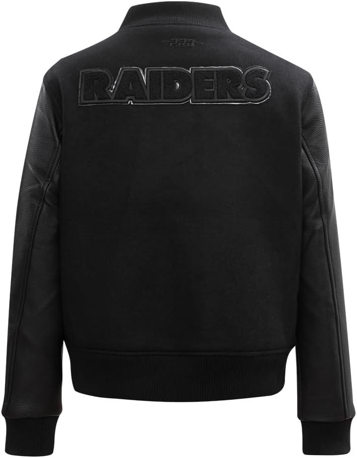 imagePro Standard Womens NFL Classic Triple Black Varsity JacketBlack