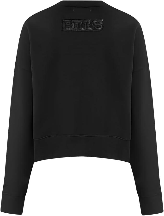 imagePro Standard Womens NFL Crewneck SweatshirtTriple Black