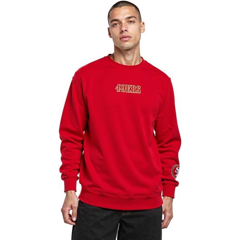 imageMens NFL Wingspan Fleece Crewneck SweatshirtRed