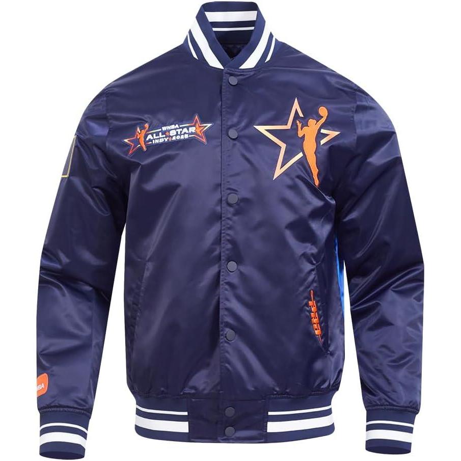 imagePRO STANDARD Mens WNBA All Star Satin Satin JacketMidnight Navy
