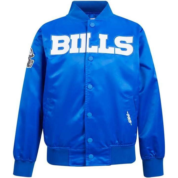 imagePro Standard Big Boys NFL Classic Chenille Satin JacketRoyal Blue