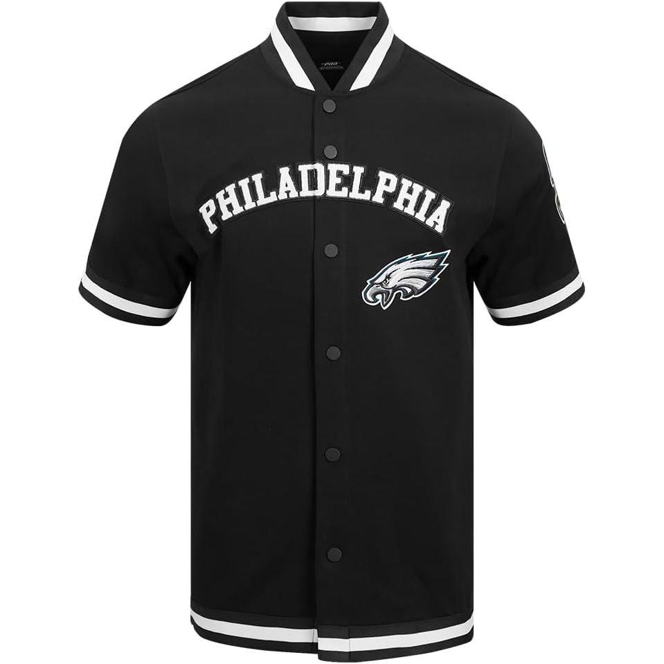 imagePro Standard Mens NFL Classic Chenille Button DownBlack
