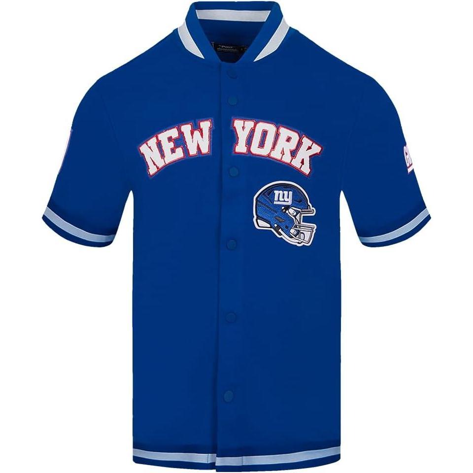 imagePro Standard Mens NFL Classic Chenille Button DownDodger Blue