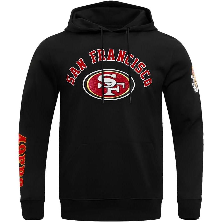 imagePro Standard Mens NFL Classic Chenille Cotton Double Knit Athletic ShortBlack