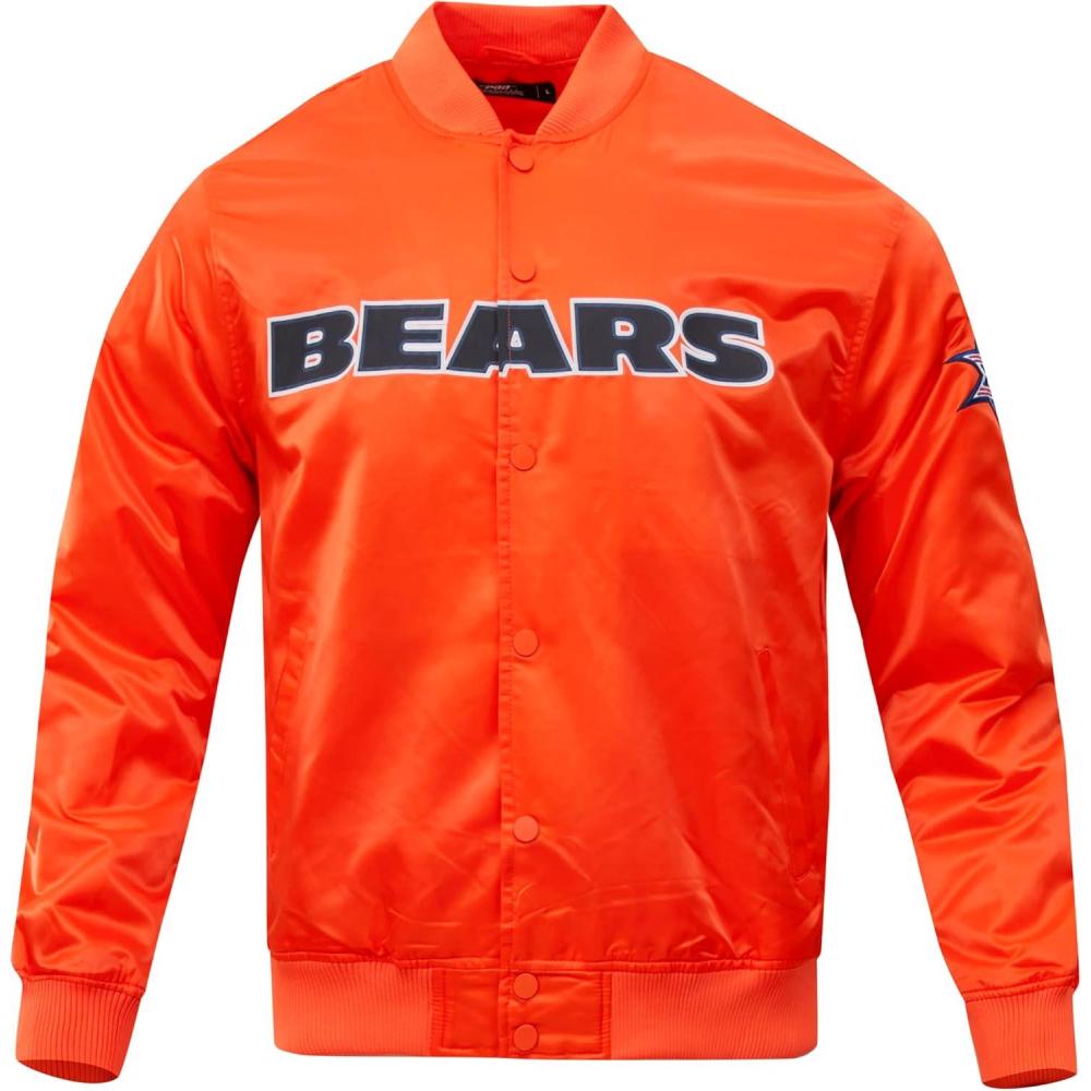 imagePro Standard Mens NFL Classic Satin JacketOrange