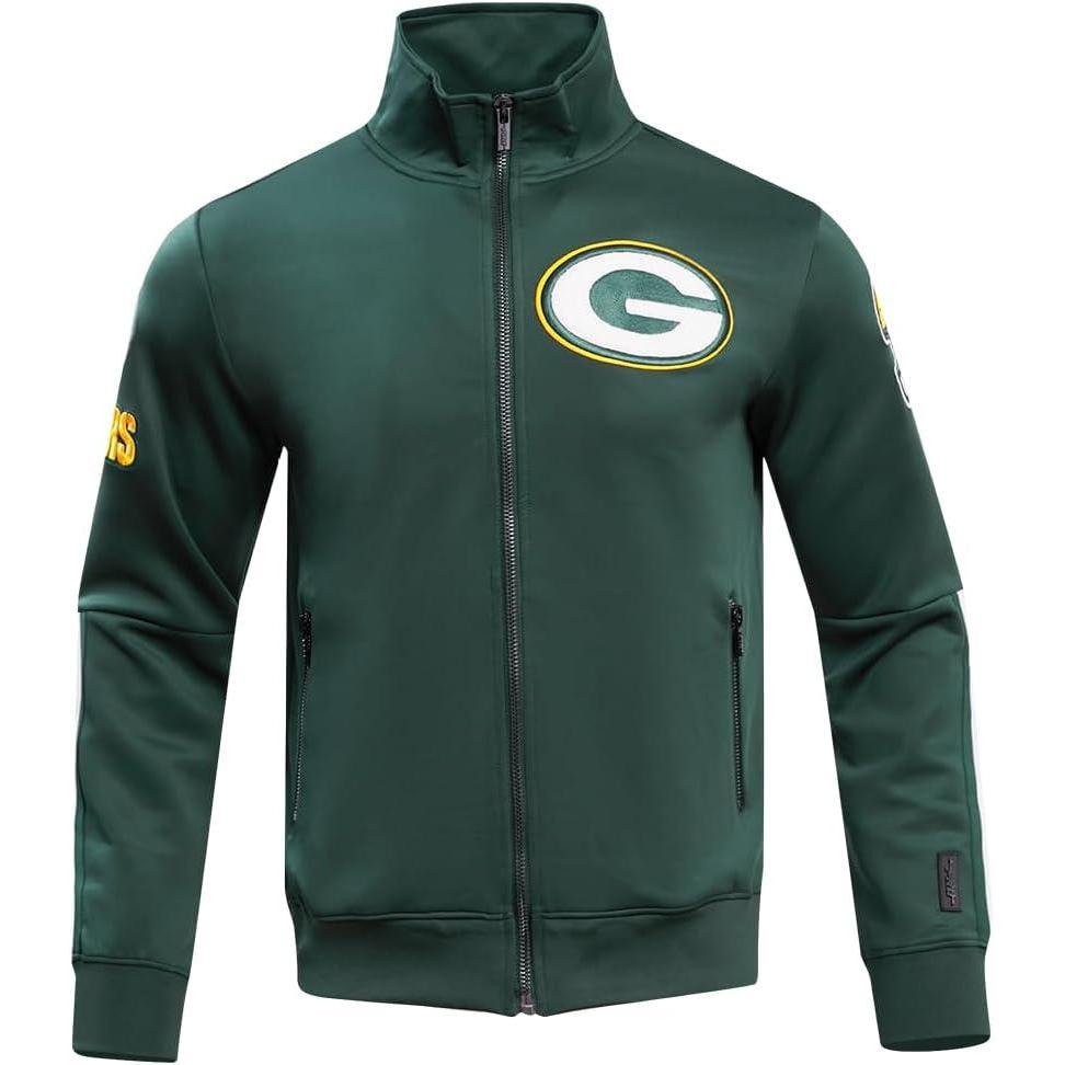 imagePro Standard Mens NFL Classic Track Track JacketForest Green