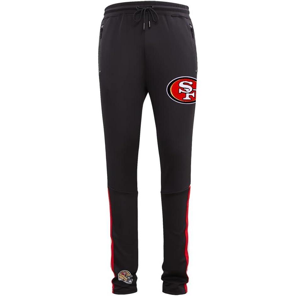 imagePro Standard Mens NFL Classic Track Track PantBlackRed