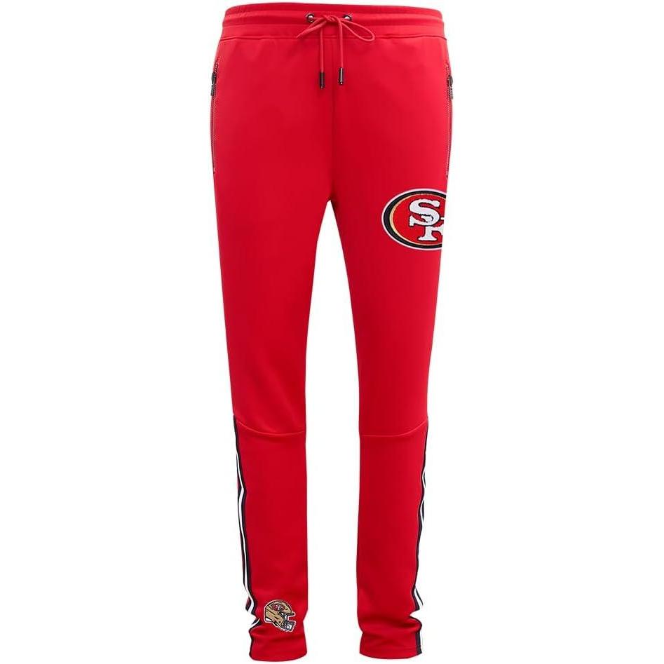 imagePro Standard Mens NFL Classic Track Track PantRedBlack