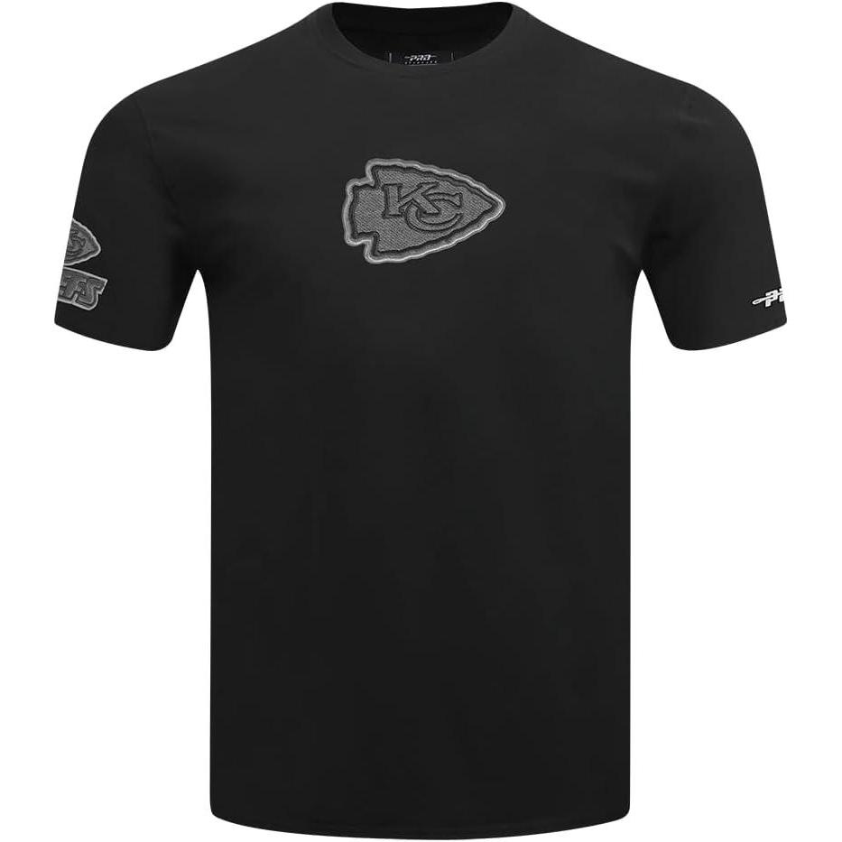 imagePro Standard Mens NFL Kansas City Chiefs Reverse French Terry Short Sleeve Tee Black M