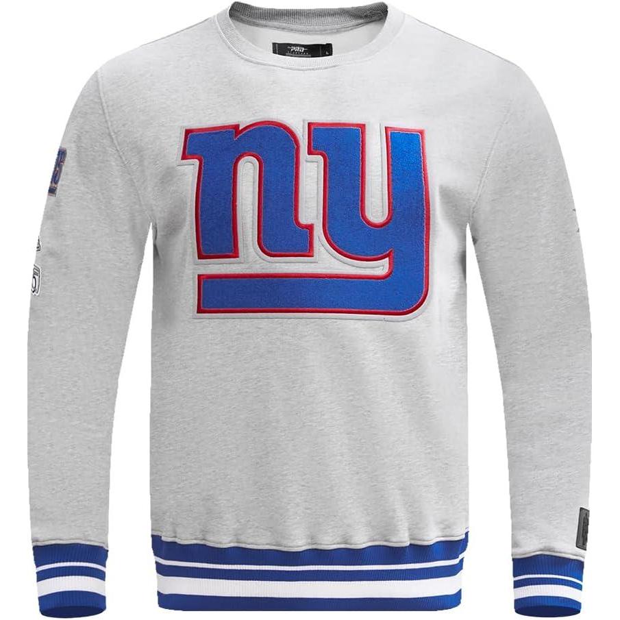 imagePro Standard Mens NFL Mash Up Brushed Back French Terry Crewneck SweatshirtGrey