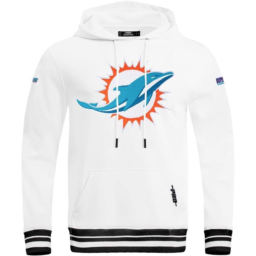 imagePro Standard Mens NFL Mash Up Brushed Back French Terry Pull Over HoodieWhite