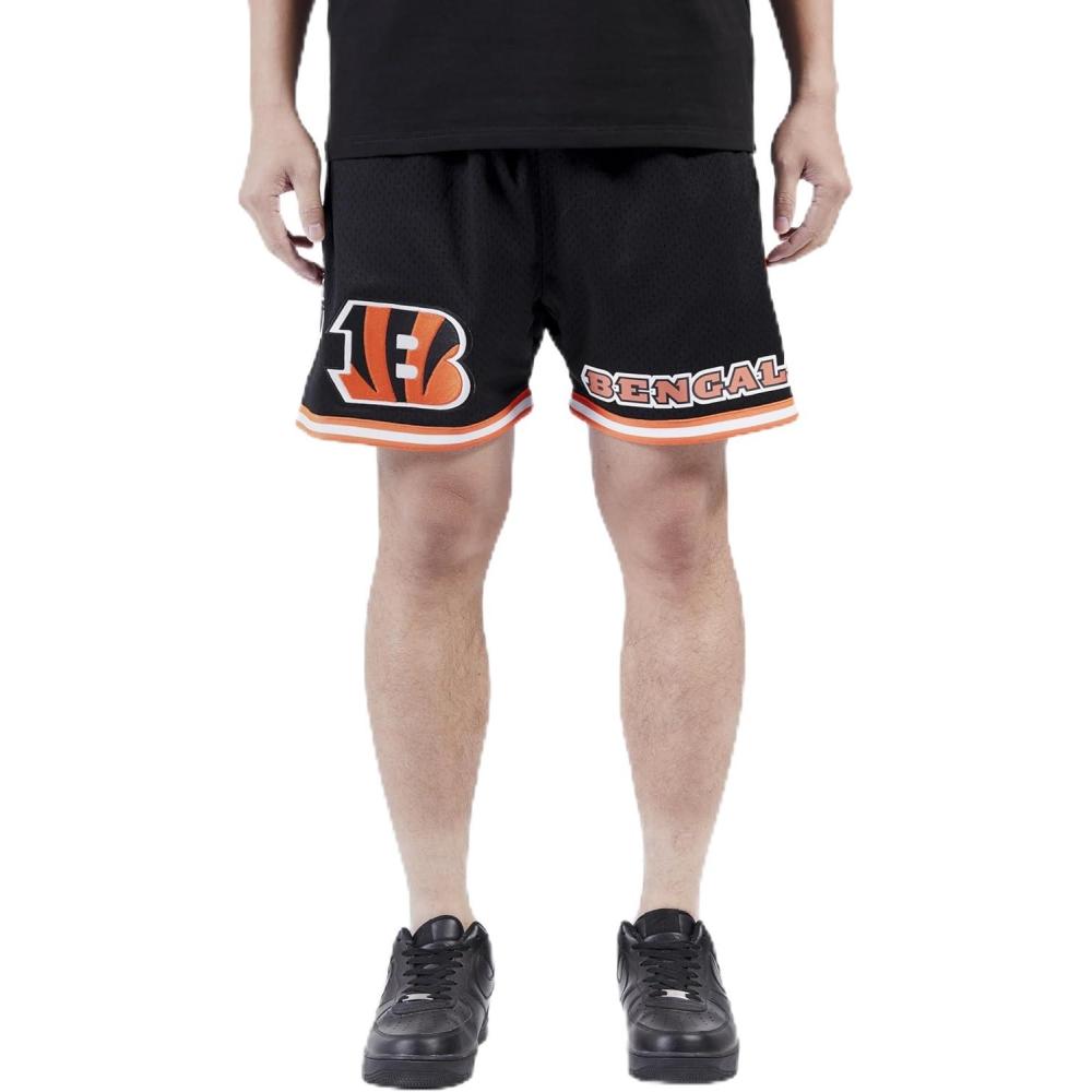 imagePro Standard Mens NFL Mesh ShortBlackOrange
