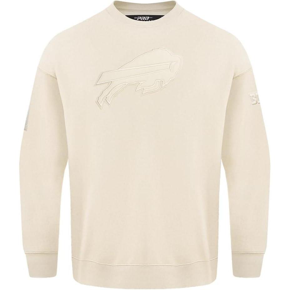imagePro Standard Mens NFL Neutral Fleece Crewneck SweatshirtEggshell