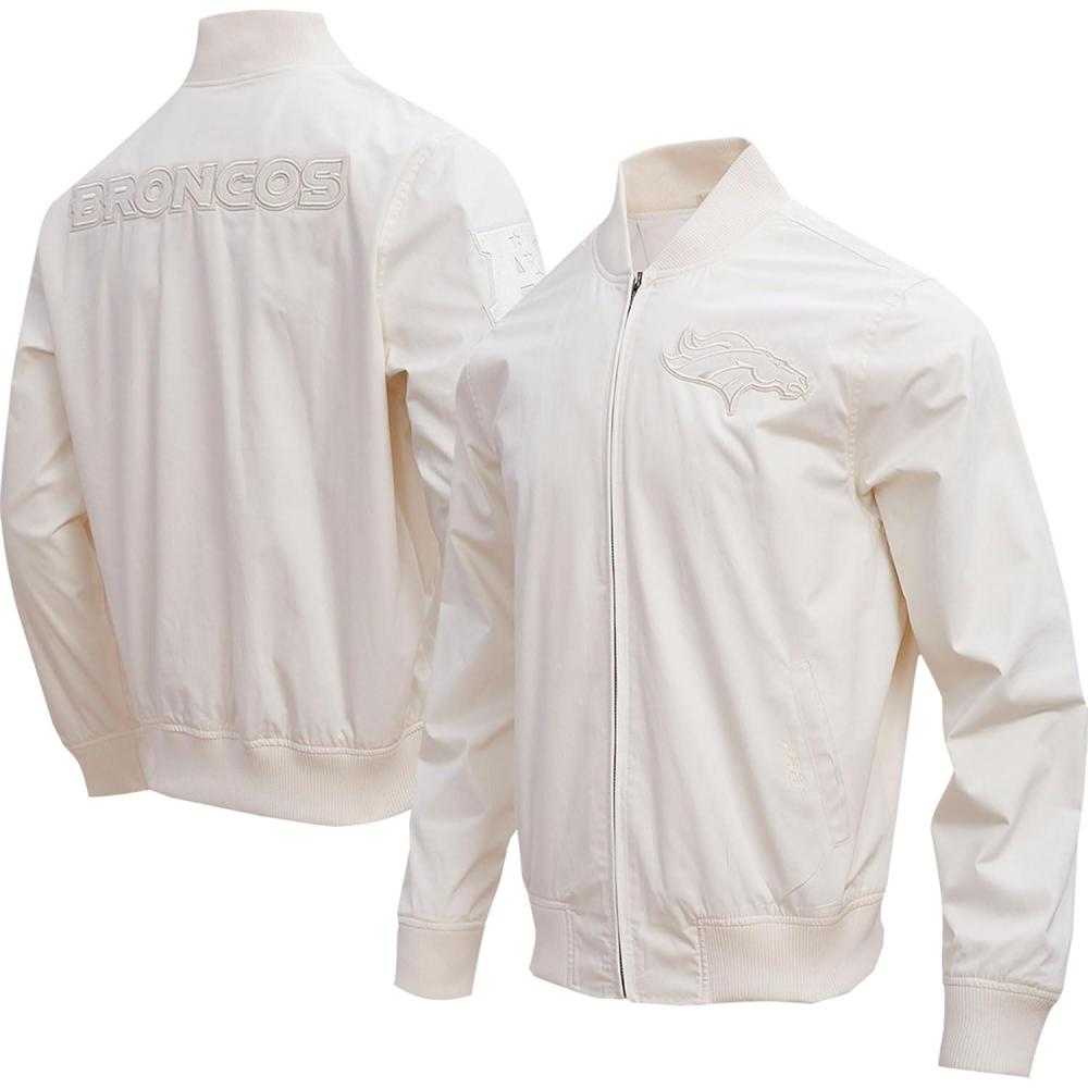 imagePro Standard Mens NFL Neutral Twill JacketDenver Broncos Cream